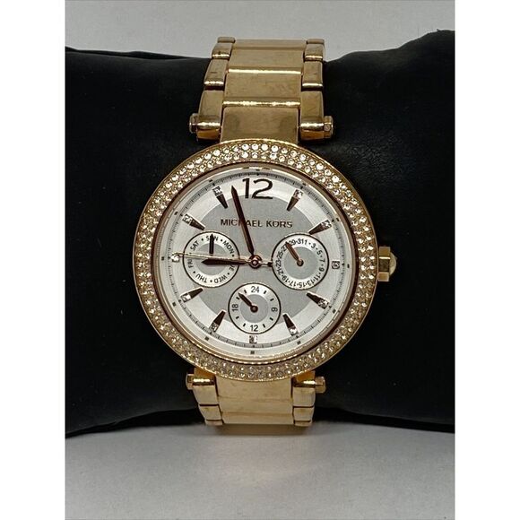 Michael Kors MK5781 Women's Stainless Steel Analog Gold Dial Quartz Watch WO649 - Picture 1 of 12